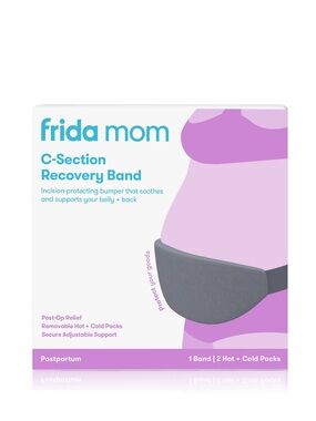 Gray Padded Frida C section Recovery Pregnancy Belly Band